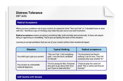 Distress Tolerance