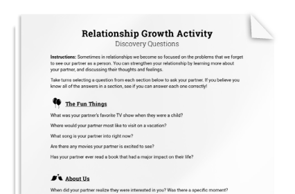 Relationship Growth Activity