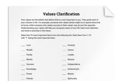 Values Clarification